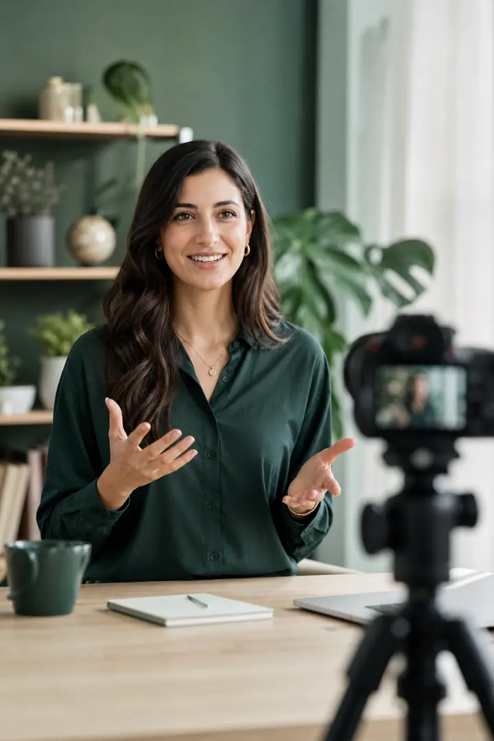 Course creators: a small business owner at work